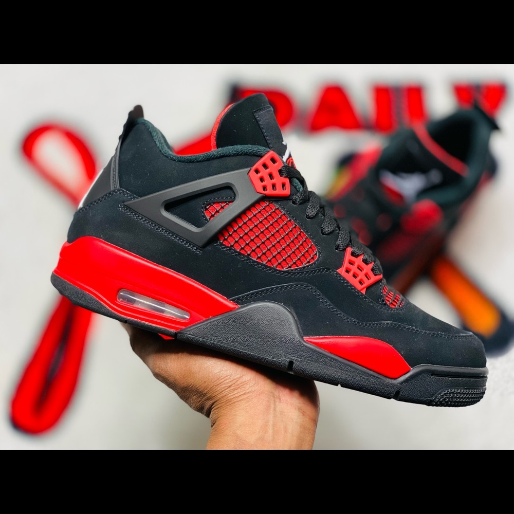 Mens Air Jordan Retro 4 Red Thunder